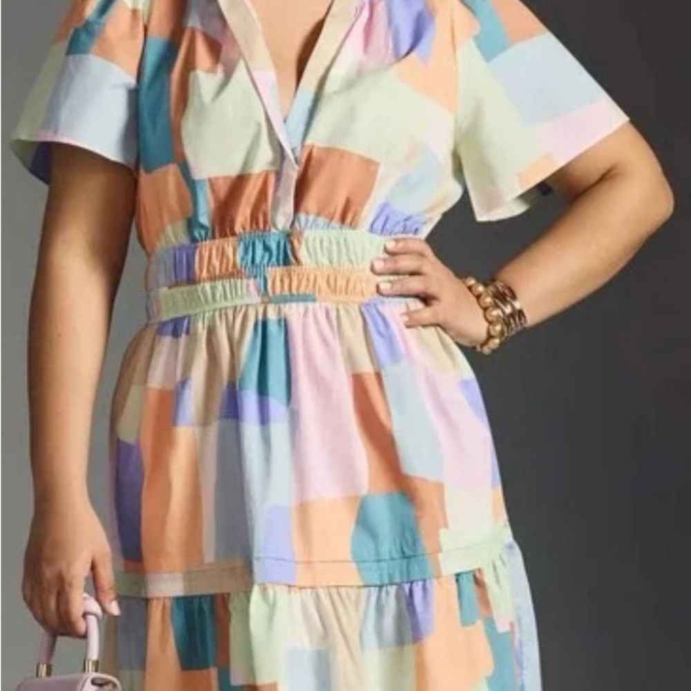 Anthropologie The Somerset Patchwork Dress